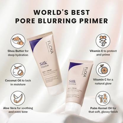 Buy 1 Get 1 Free Flicka Silk Touch l Concentrate - Primer and Moisturizer