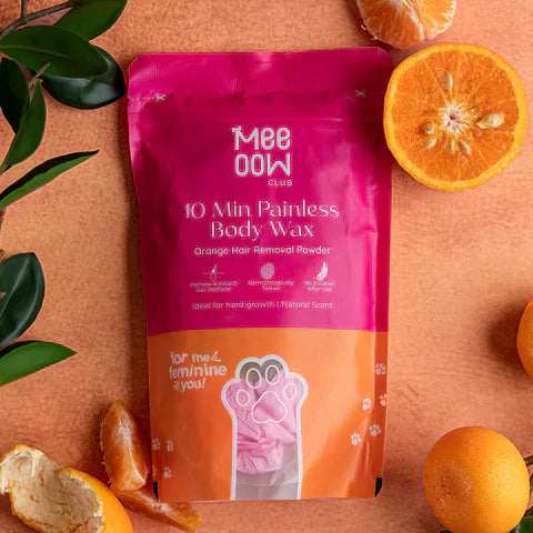 4-in-1 Orange Body Hair Removal Powder Mask for Women & Men