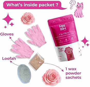 4-in-1 Orange Body Hair Removal Powder Mask for Women & Men